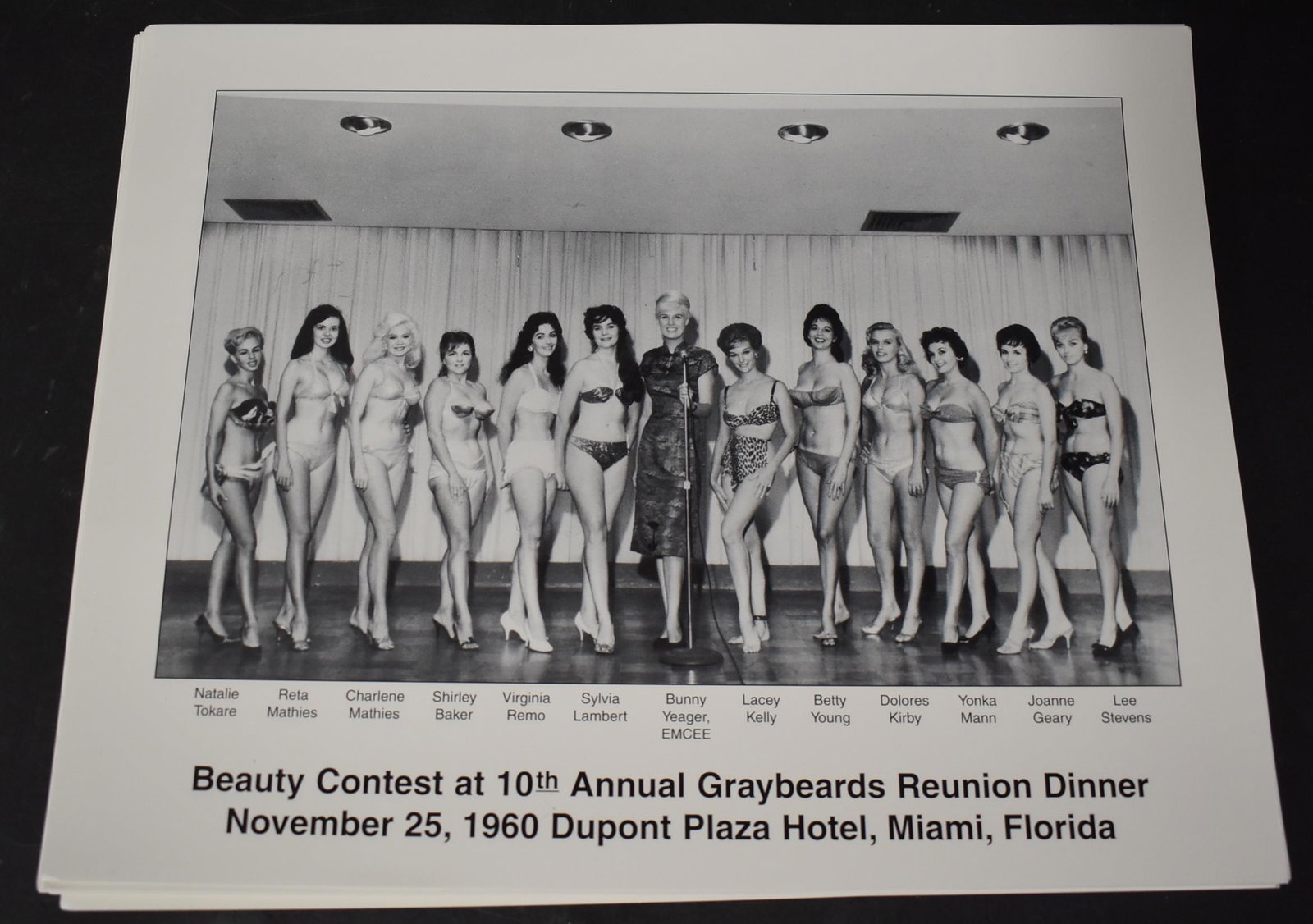 Photographs Models With Bunny Yeager 1960. (25) 11x14.: (25) 11x14 Beauty Contest