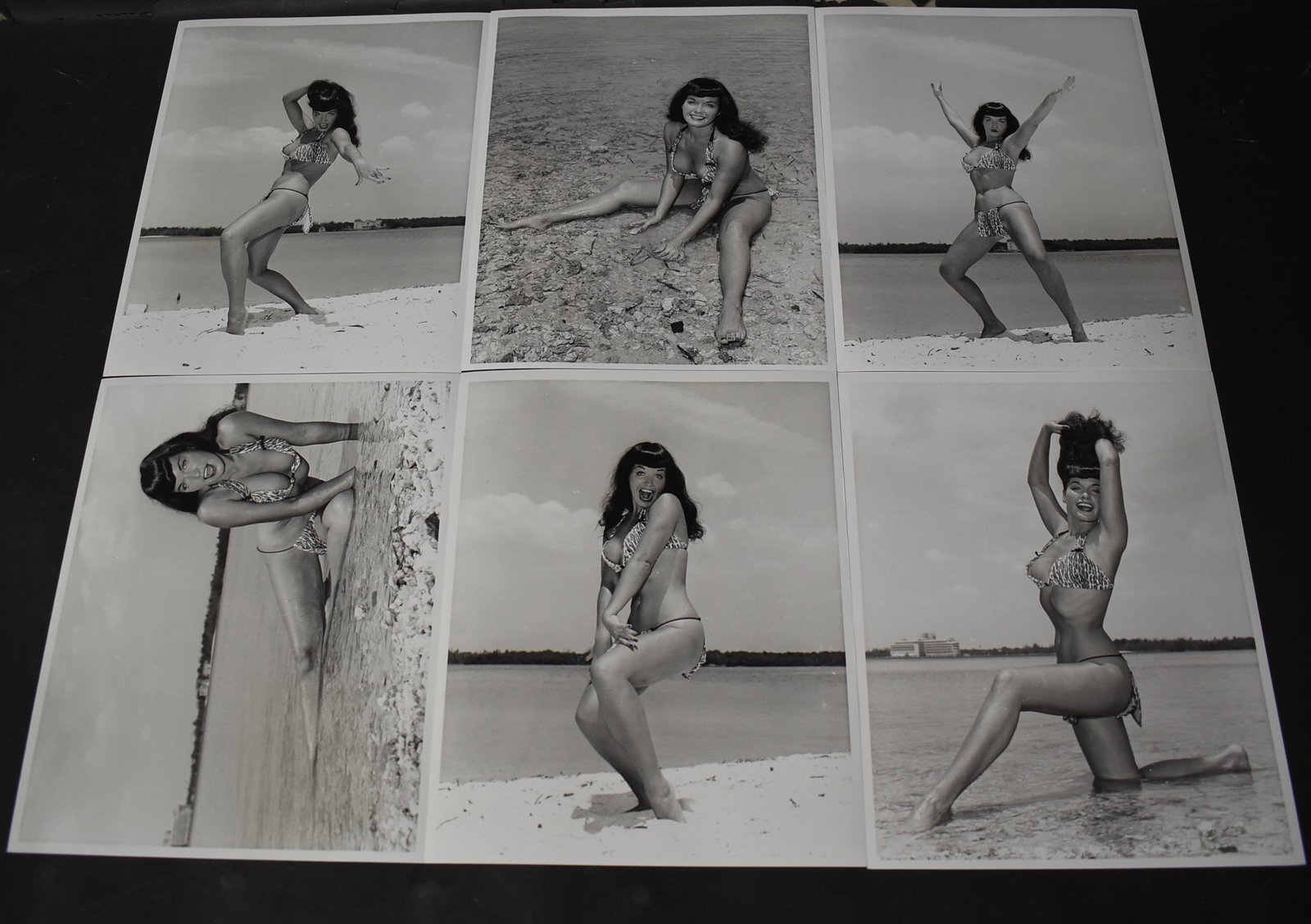 (55) Photos Bettie Page 8x10: 8x10 Double Stock. (55) Photos Bettie Page. (17) Different Poses.