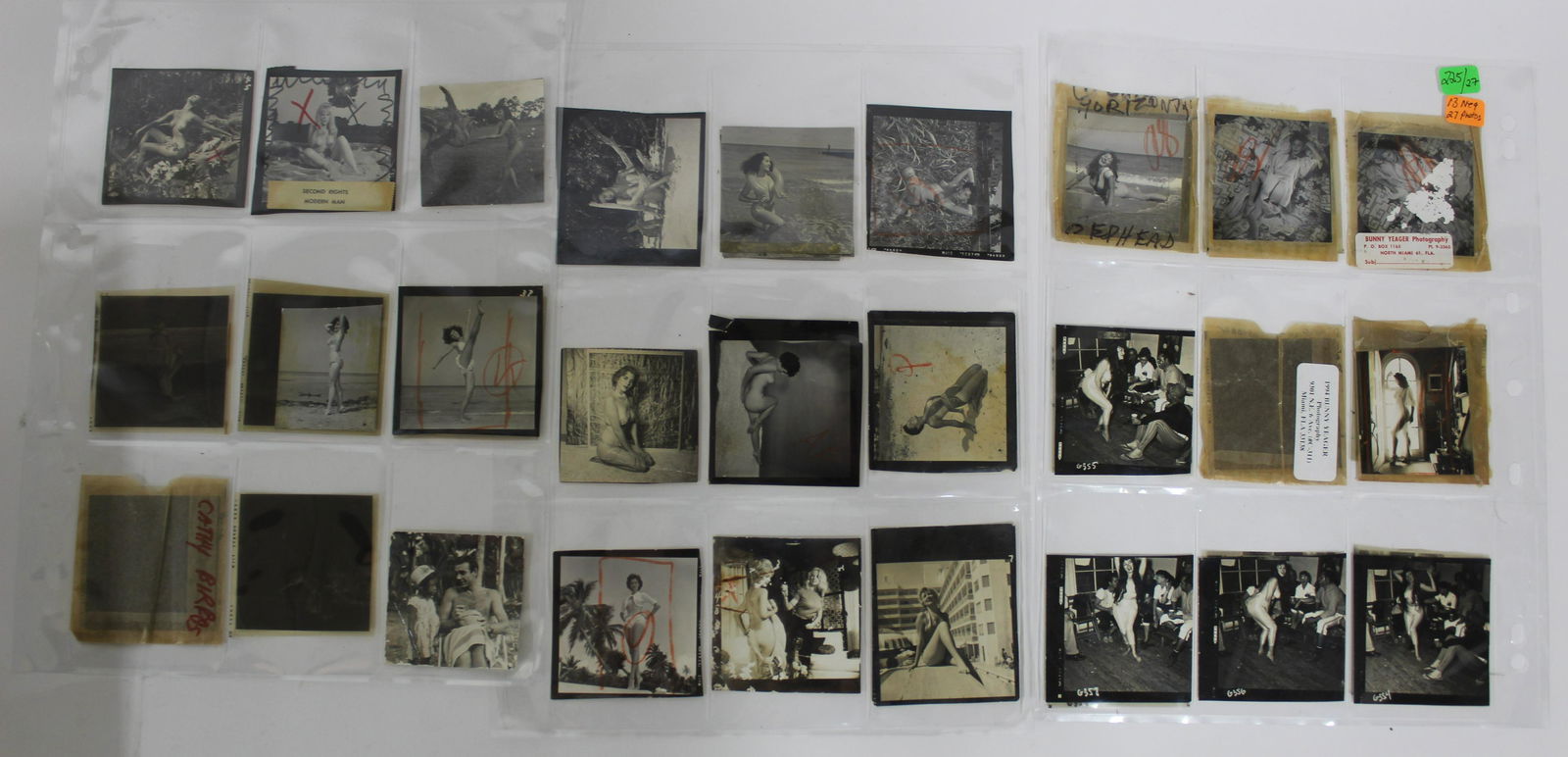 (27) 3x3 Photos From Contact Sheets. (13) 3x3 Negatives (1 of 4)