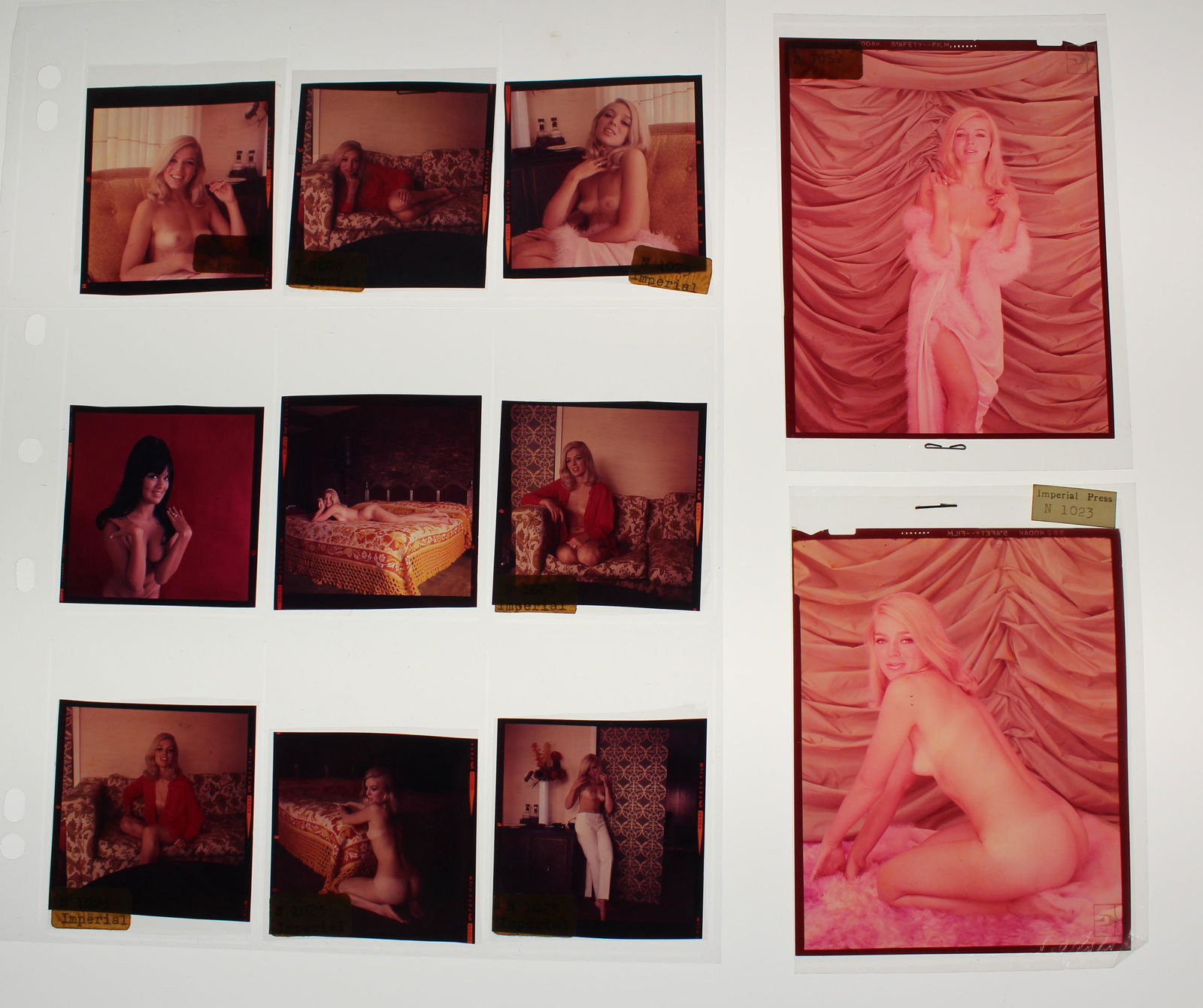 (2) 4x5 Colored Negatives (9) 3x3 Colored Negatives. (1 of 2)