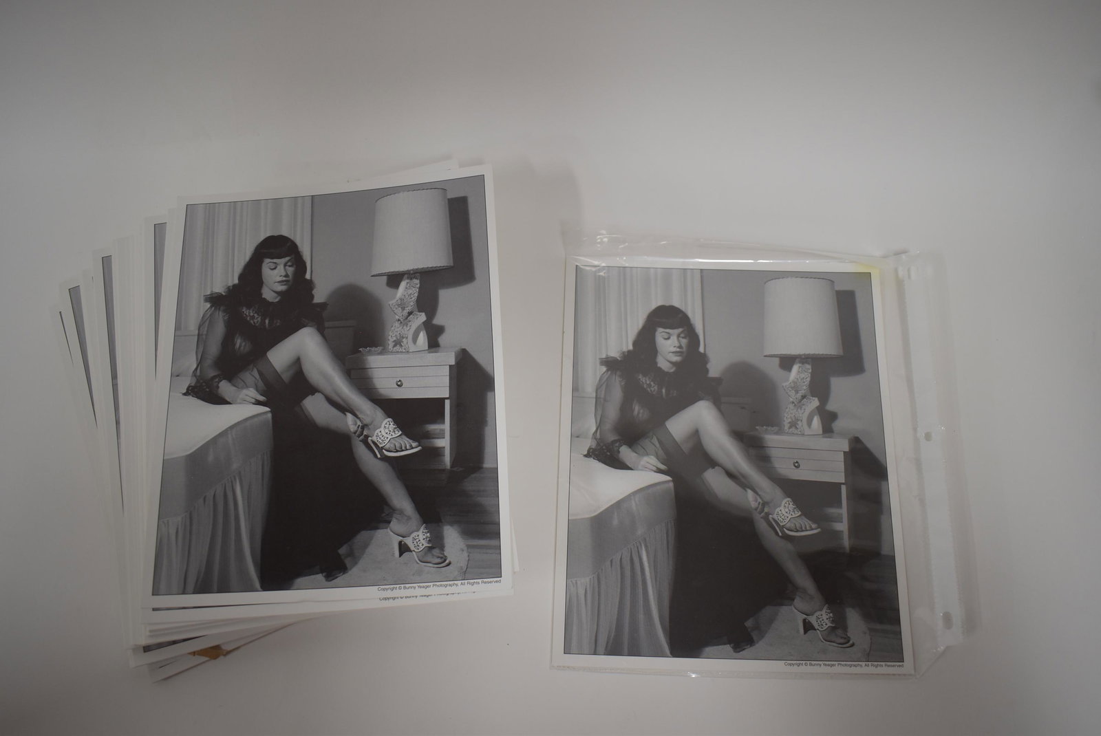 (200) 8x10 Photos: (200) 8x10 Double Stock. Bettie Page All The Same Pose.