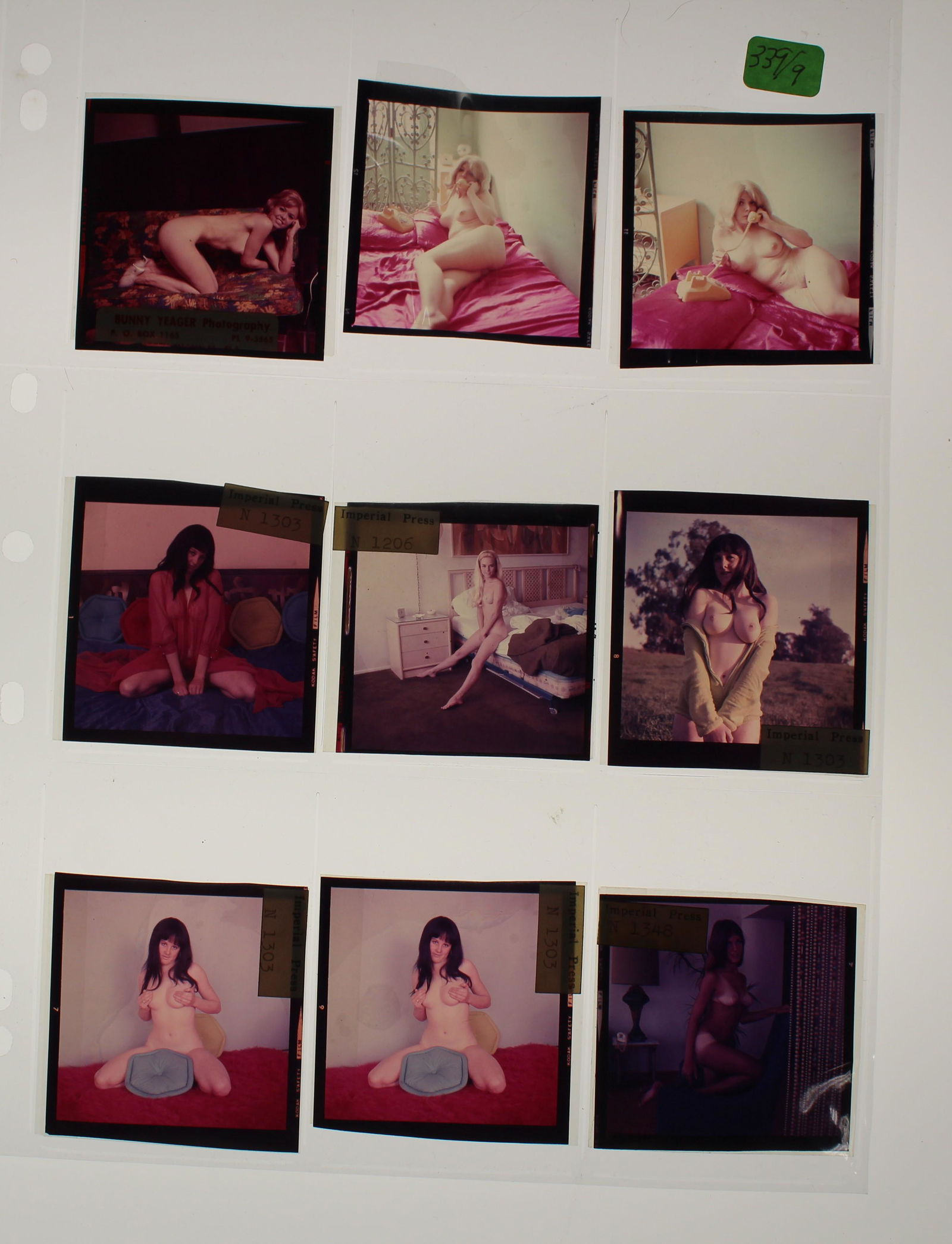 (9) Negatives 3x3 (6) Different Models. (1 of 3)