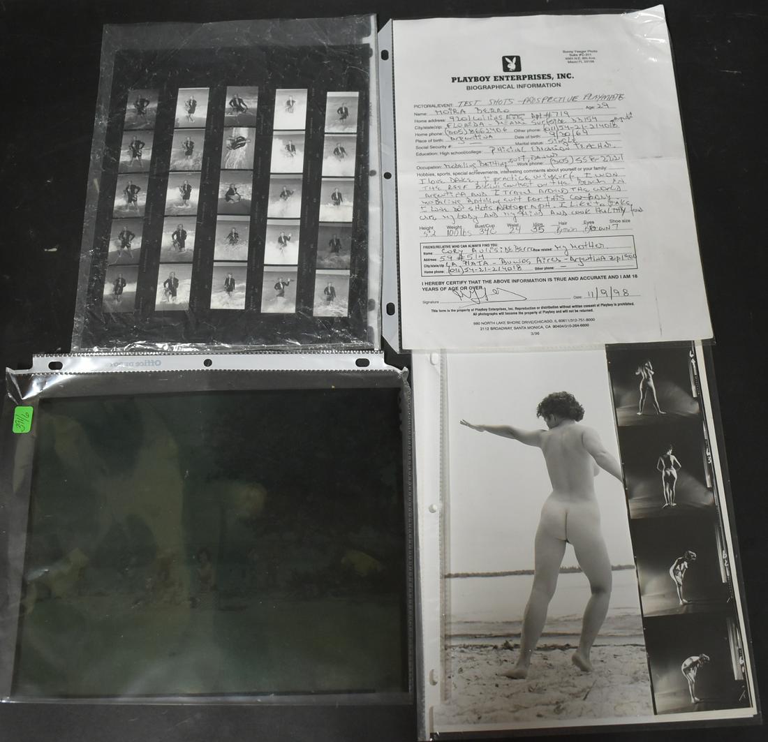 (1)Model Release & (1)PlayBoy Bio Info.(1) 8x10 Contact (1 of 4)