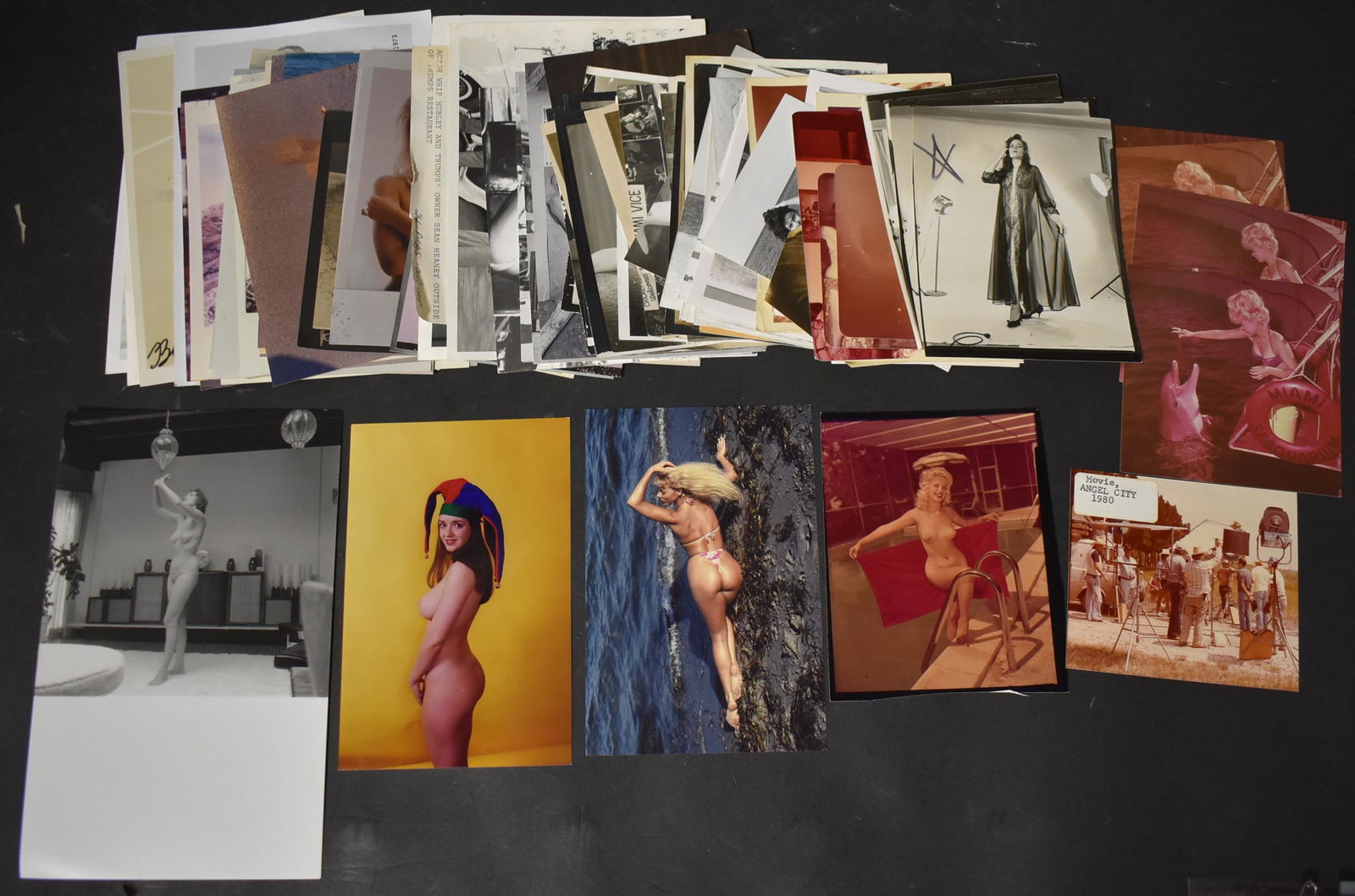 (114) Photos B&W& Color 3x3, 4x5, 5x7, (1950 -1990. (3): (114) Photos 3x3, 4x4, 4x6, 5x7, Diane Webber, Nickolett York, Karen Edison, Lisa Winters,Rashell Ryan Sabrina, Bunny Yeager, (3) Sgd. Bunny Yeager