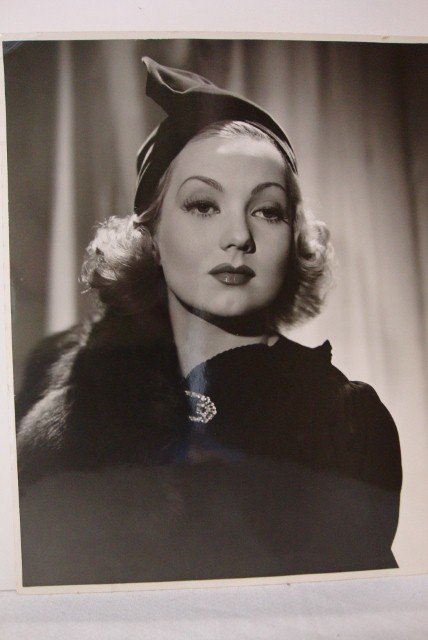 HURRELL PHOTOGRAPH OF ANN SOTHERN: Backstamp, please credit Hurrell Hollywood, Photoplay Library stamp dated Oct. 1937, 11" W X 14" H, (VF-NM)