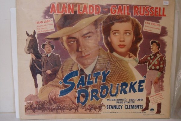 FIVE 1/2 SHEET MOVIE POSTERS: Sunbonnet Sue. Monogram Pictures, 1945. Storm, Regan. Signed Lovingly, Gale Storm.; Salty O'Rourke. Paramount, 1945. Ladd, Russell; The Thing That Couldn't Die. Universal Int'l, 1958. Reynolds, Martin
