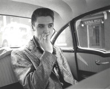 Elvis Presley By Alfred Wertheimer Publication Photo: Original Publication Photo, measuring approximately, 8.5"x10.5" includes white border. Taken by in the 1956, printed 1999. It comes stamped by the photographer and agency. The photograph is printed on