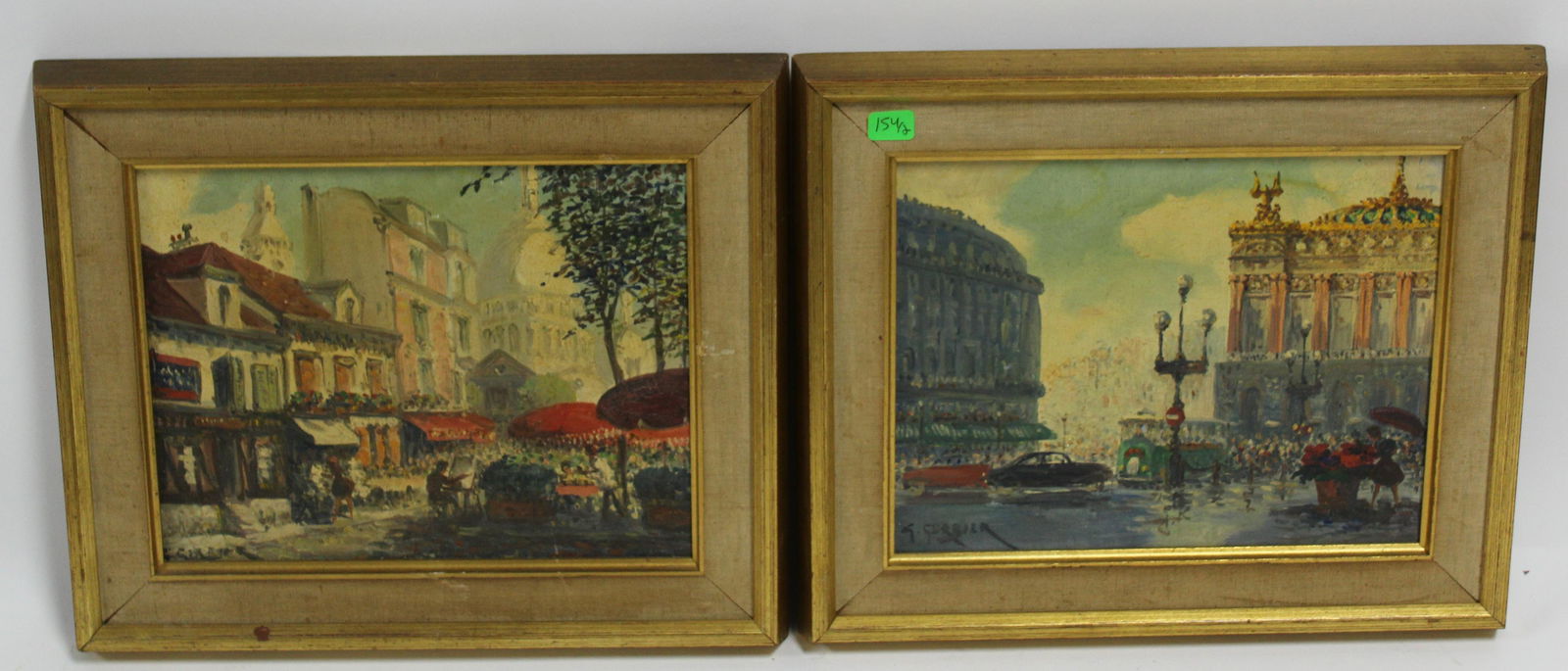 European City Scene Paintings Sgd. (2) (1 of 5)