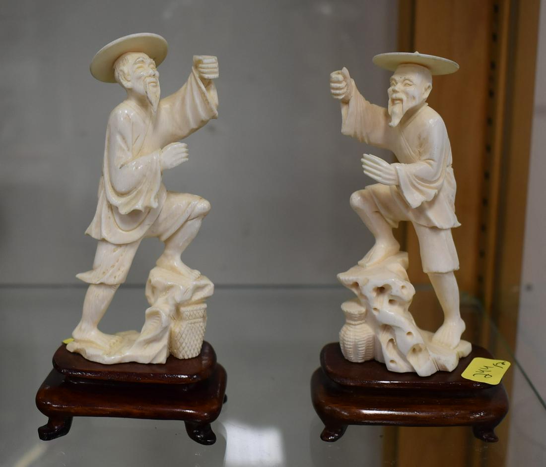 Oriental Carved Figures (2) (1 of 2)