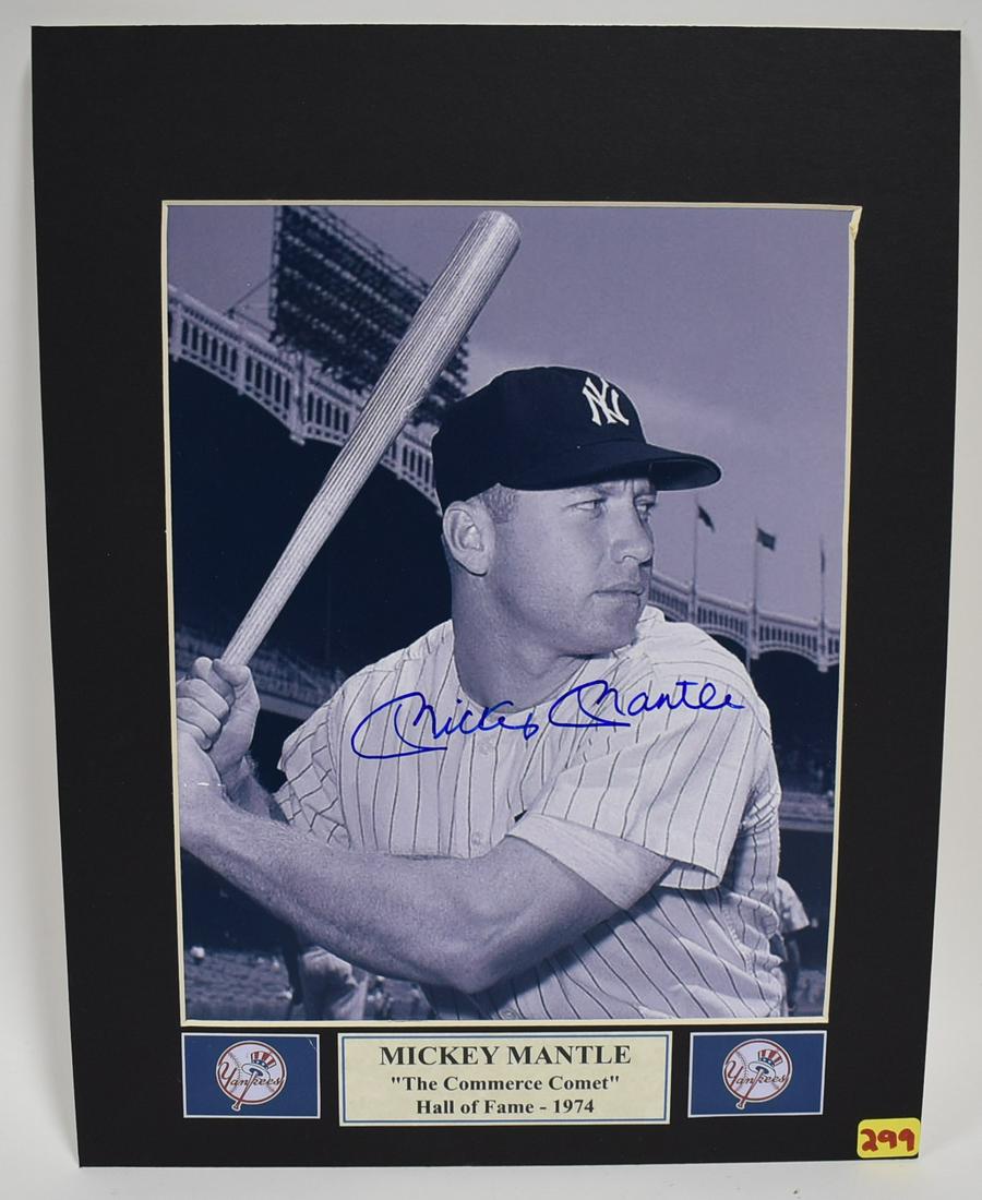 Mickey Mantle Sgd. Photo (1 of 2)