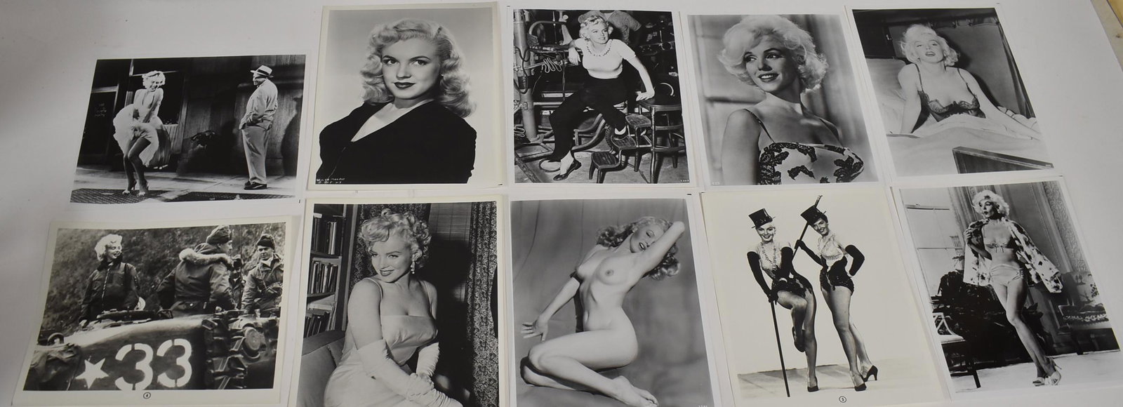 Marilyn Monroe Photographs (11): Some duplicates. 8 x 10.