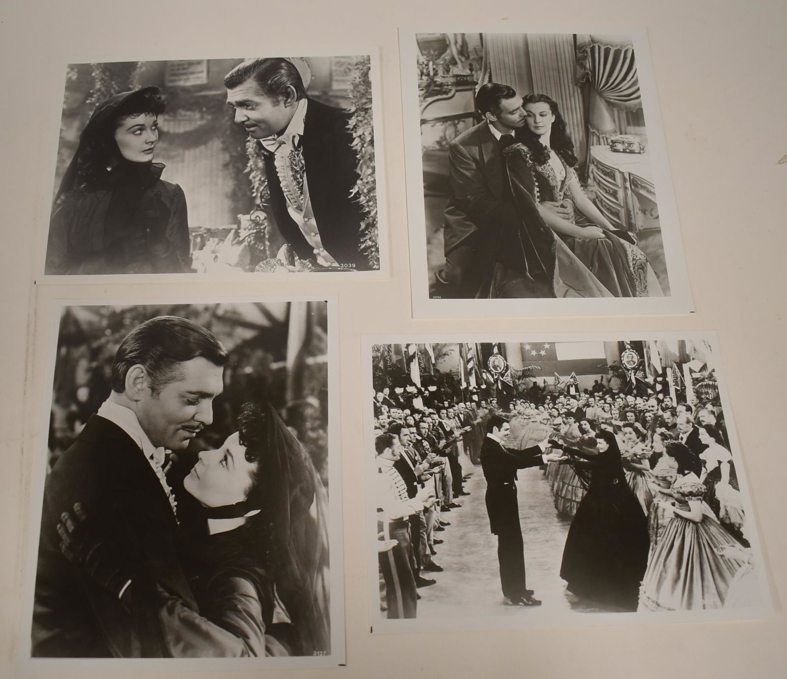 Clark Gable and Vivian Leigh Gone With The Wind Photos: All 8 x 10.
