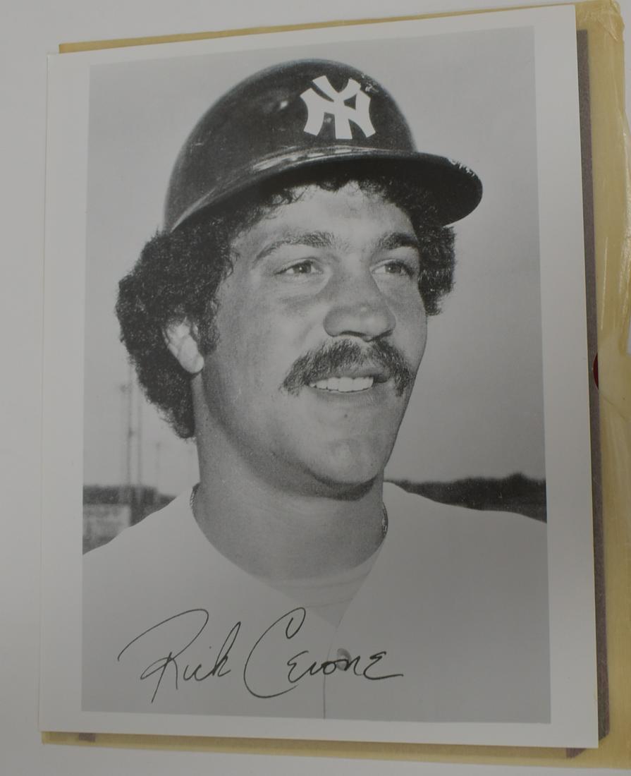 Rick Cerone Autographed Photo & the Original Negative: 8 x 10.