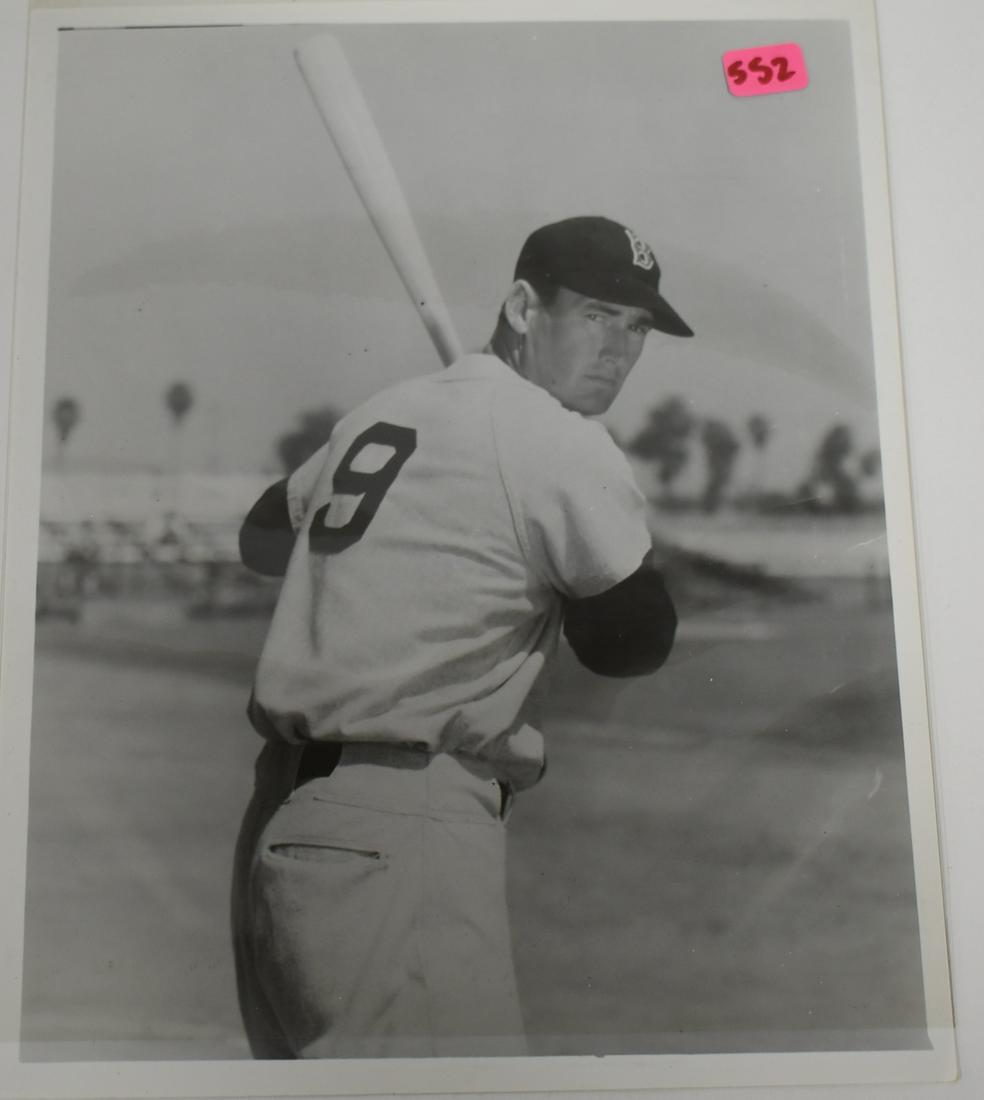 Ted Williams Photo & the Original Negative (1 of 1)