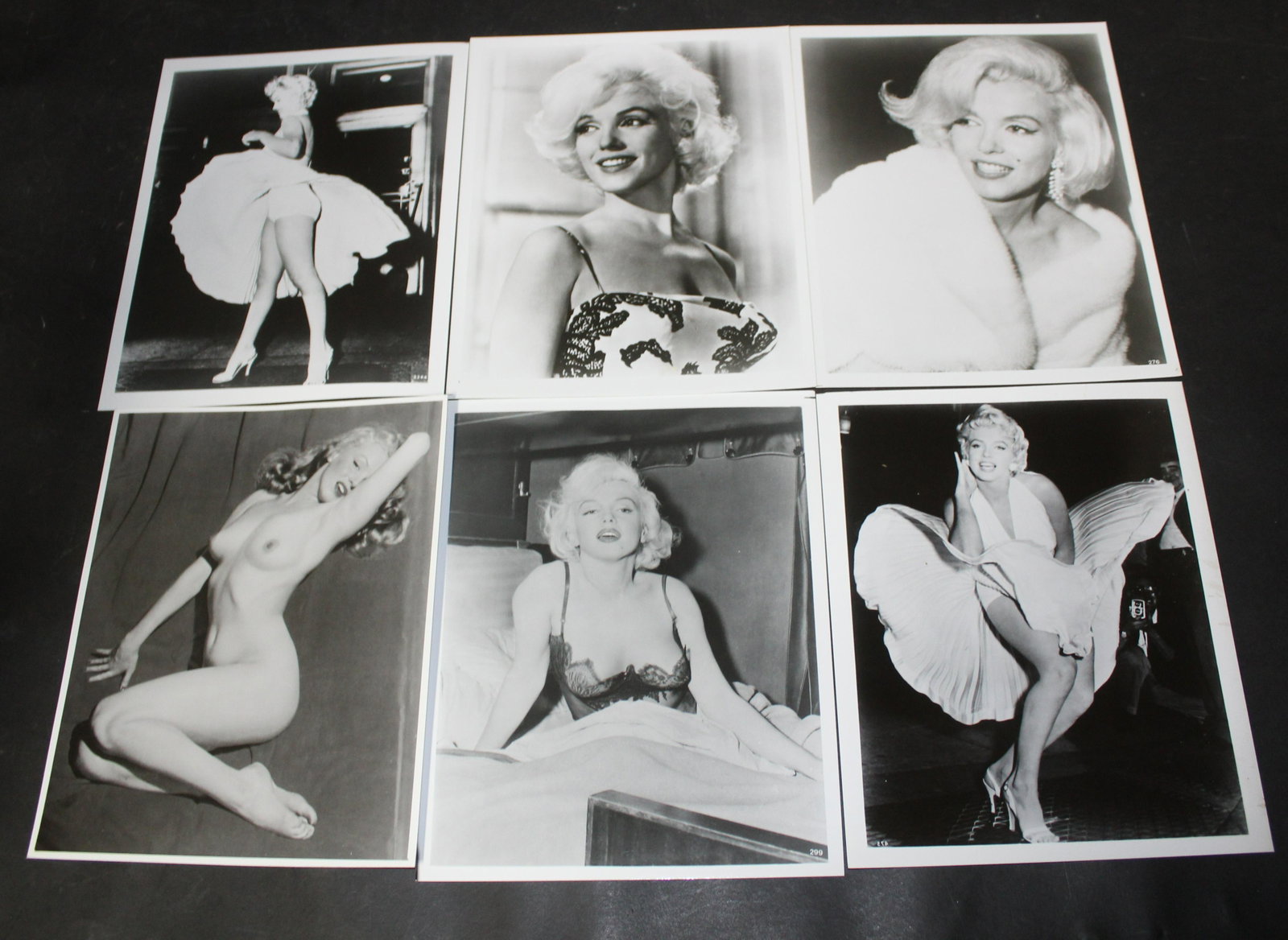 Marilyn Monroe Photos (6): 8 x 10.