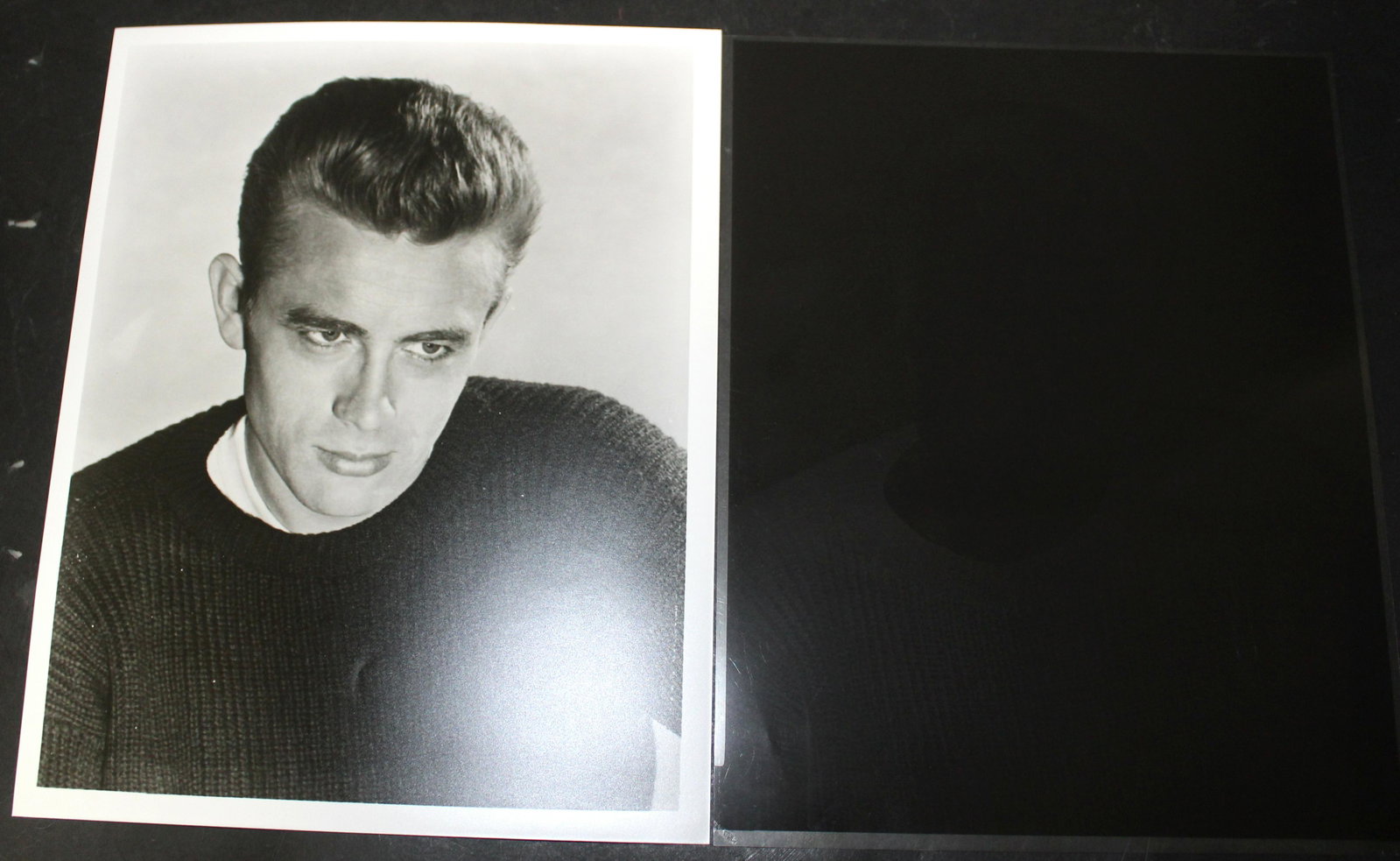 James Dean and the Negative From Which It Was Made: 8 x 10