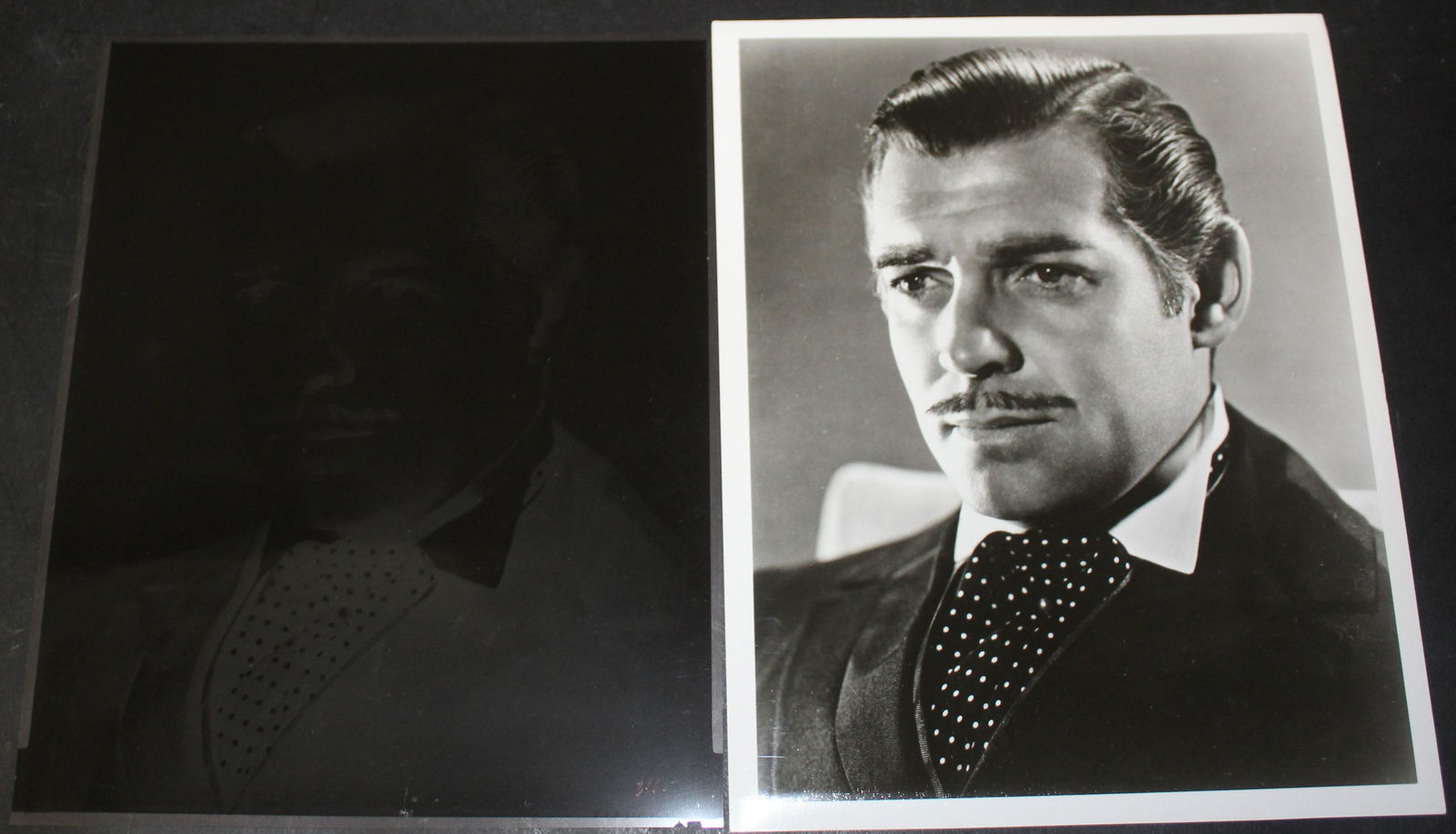 Clark Gable Publicity Portrait and Negative (1 of 1)