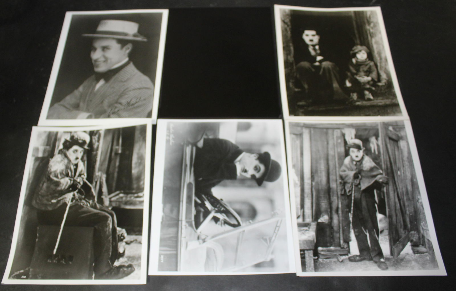 Rare Early Charlie Chaplin Portrait and Negative (1 of 1)