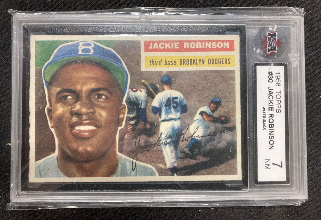 1956 Topps Jackie Robinson Graded (1 of 2)