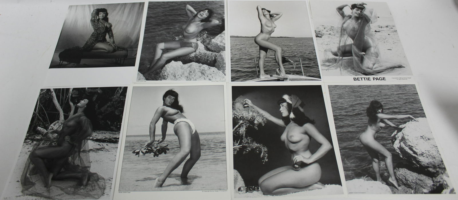 (75)+ Photos. 8x10 Model: Bettie Page. (2) Sgd. (1 of 6)