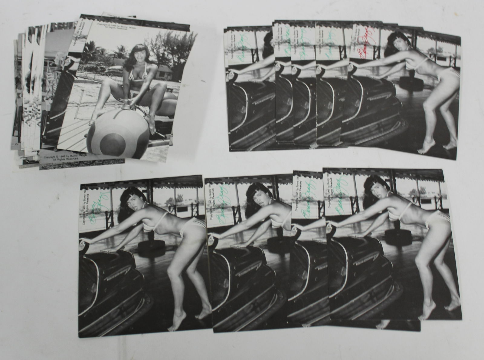 (40)+ 5 x 6 Postcards Bettie Page. (10) Sgd. (1 of 3)