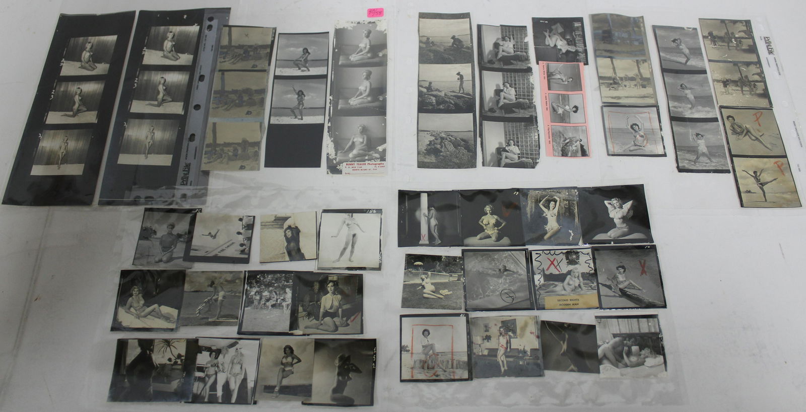 (58) 3x3 Images From Contact Sheets. Various Models. (1 of 5)