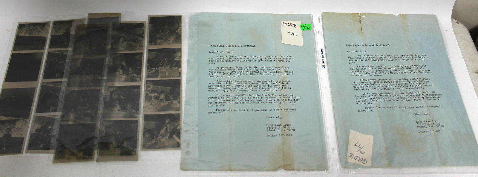 Original Letter From A potential Model & (24) 3x3 (1 of 5)