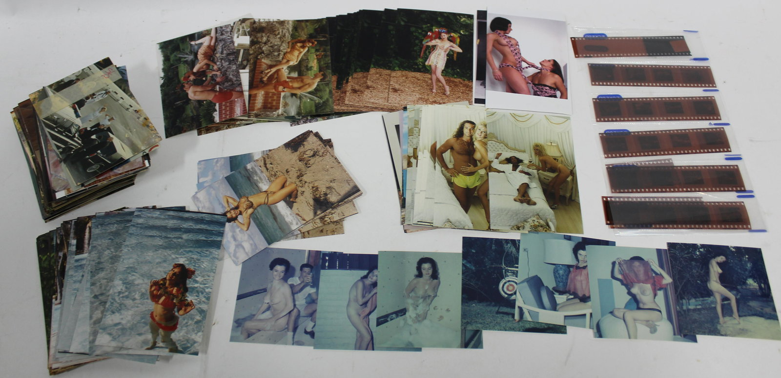 (100+) 5x7 Colored Photos: Photos of Ronald Reagan With Wife Nancy, Rapper Singer Vanilla Ice, Bunny Yeager, Bettie Page, Nicolette York. & Other Unidentified Models.