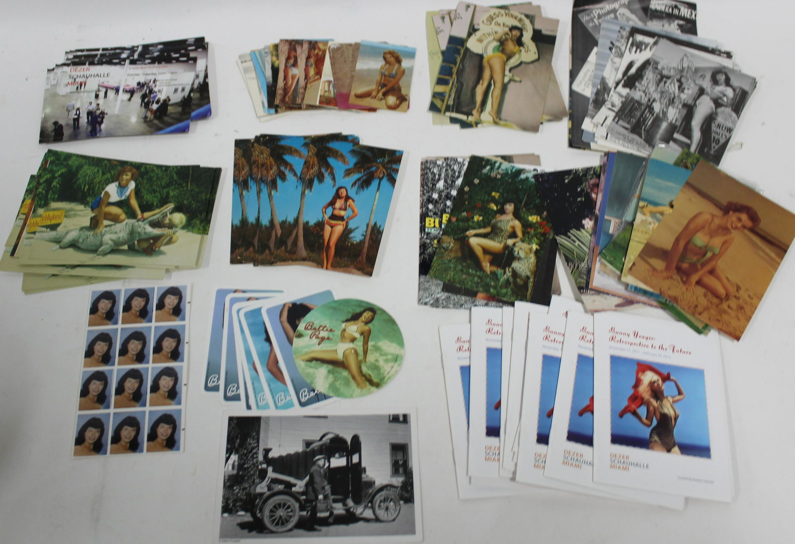 (50) + Postcards (7) Bettie Page Stickers ,(21) (1 of 1)