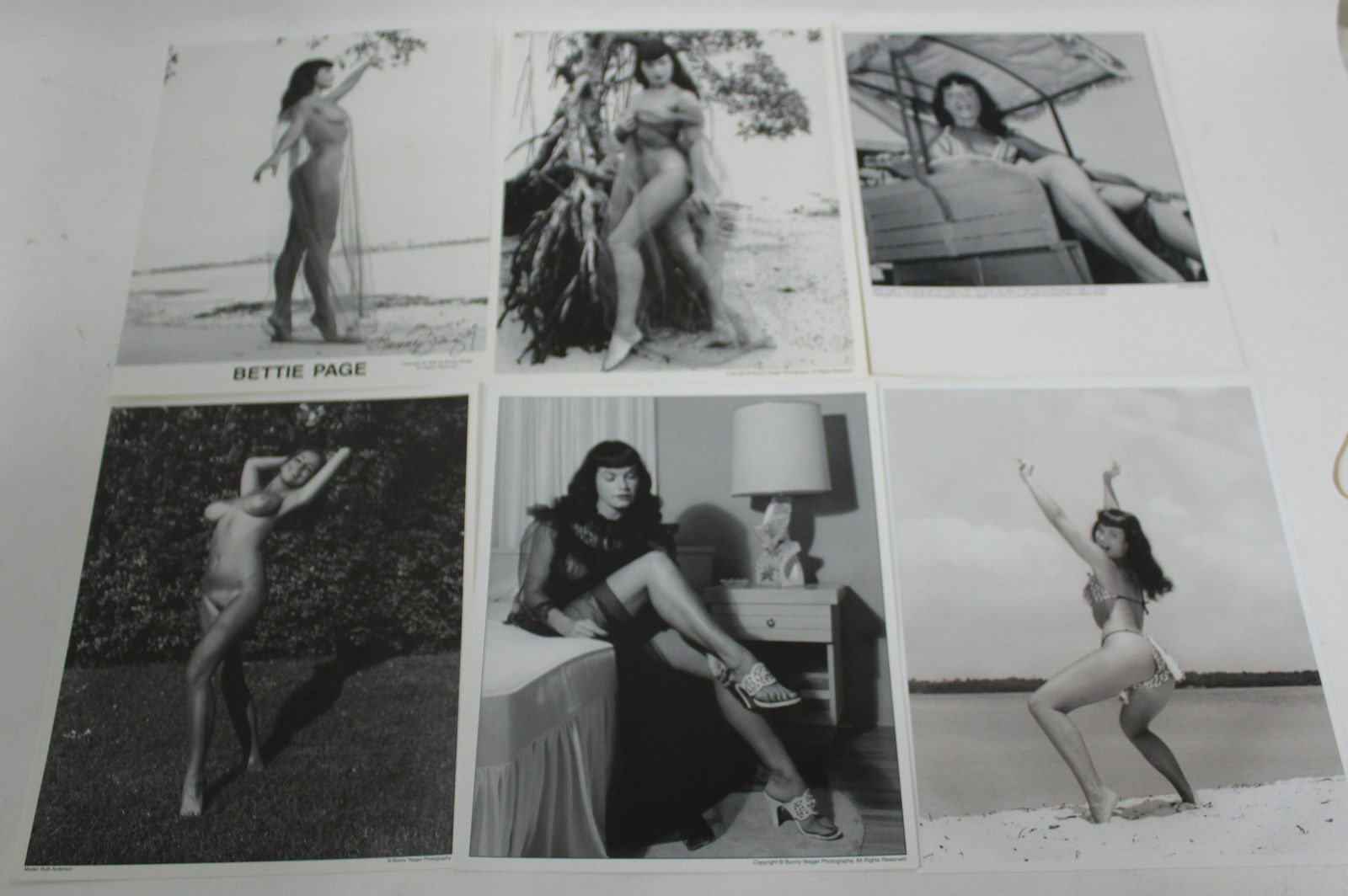 (75) 8x10 Mix Lot of Bettie Page Photos. (10) Sgd. (1 of 3)
