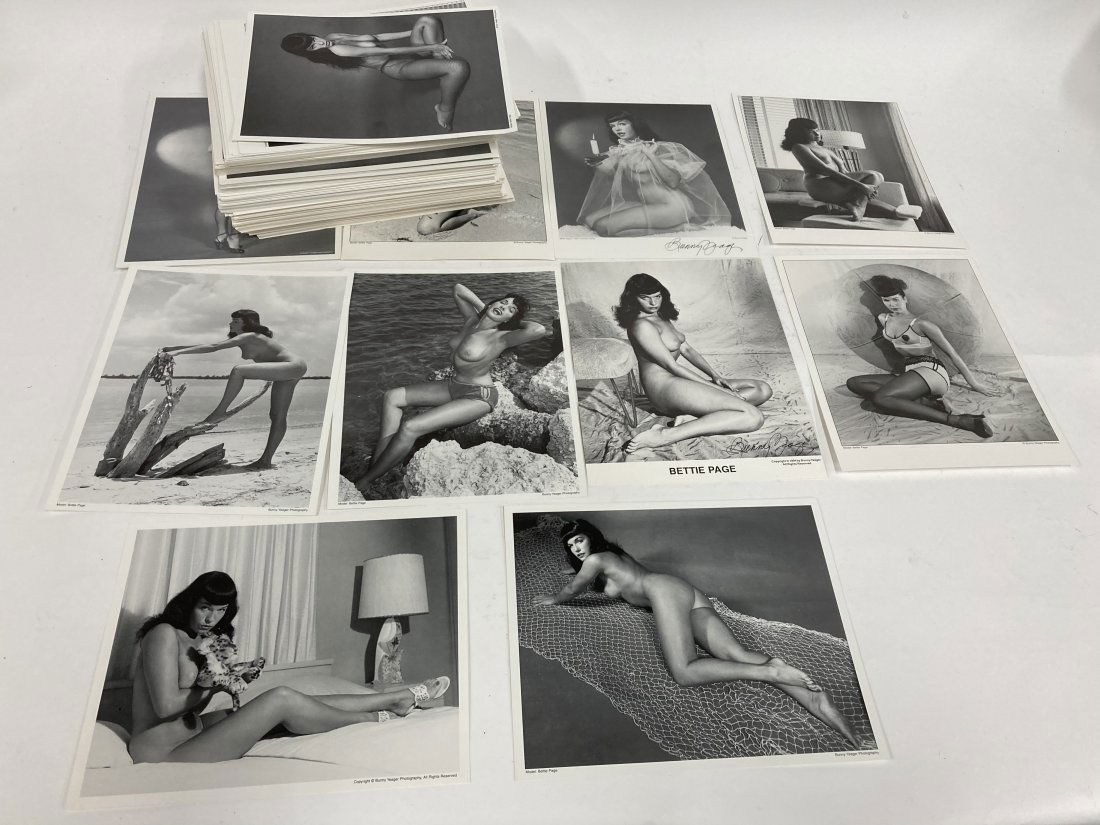 8x10 (200)+ Photos of Bettie Page. (2) Sgd. (1 of 2)