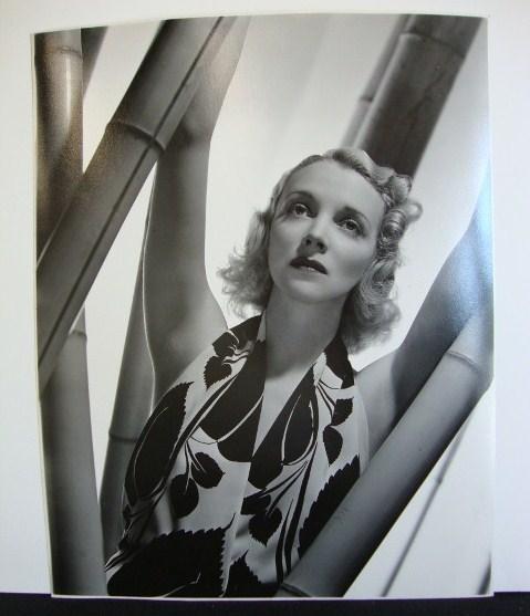 THREE BRUCE PORTRAITS BY CELEBRITY PHOTOGRAPHERS: Virginia Bruce by Willinger, 1939. Portrait backstamp for Willinger. Date stamp for 1939. Publicity snipe for Stronger Than Desire; Virginia Bruce by Willinger, 1939 close-up glamour portrait. Backsta