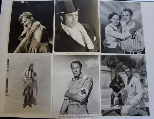 GARY COOPER MOVIE STILLS & PUBLICITY PHOTOS (APPRO: c/u with Faye Wray - One Sunday Afternoon, 1933; with horse - Peter Ibbetson, 1935, publicity snipe at back; Eugene Robert Richee, Paramount, Only The Brave, publicity photo, a portrait with backstamp