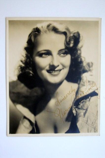 FLORINNE MCKINNEY SIGNED PHOTOGRAPH: The actress who scored in Cukor's 1935 David Copperfield is scarce in any autographic form. Signed in brown ink, "Sincerely, Florinne McKinney"