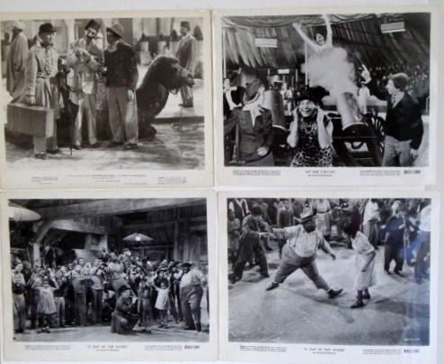 MARX BROS. COLLECTIBLES AND MOVIE STILLS (28): Photographs of Zeppo, Groucho, Chico and Harpo after original artwork by Hen Stowell; photograph of a caricature of Harpo; caricatures after artwork by Bert (5); movie stills as follows: A Night in Ca