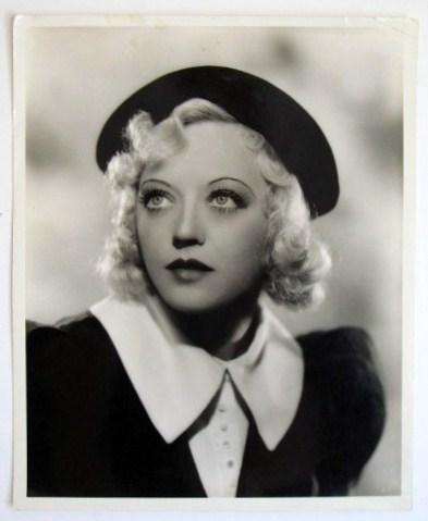 MARION DAVIES PORTRAIT BY ELMER FRYER: Backstamp for Elmer Fryer, Warner Bros., - F.N; Studios. Ex. Stuberghs, Los Angeles Collection. 8 x 10. VF-F