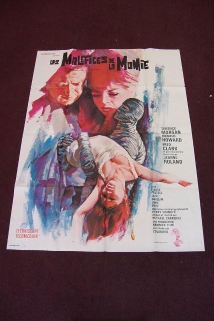 CURSE OF THE MUMMY'S TOMB MOVIE POSTER - FOREIGN V: Malefices de la momie. Columbia Pictures, 1964. Morgan, Howard. 45 x 61 VF