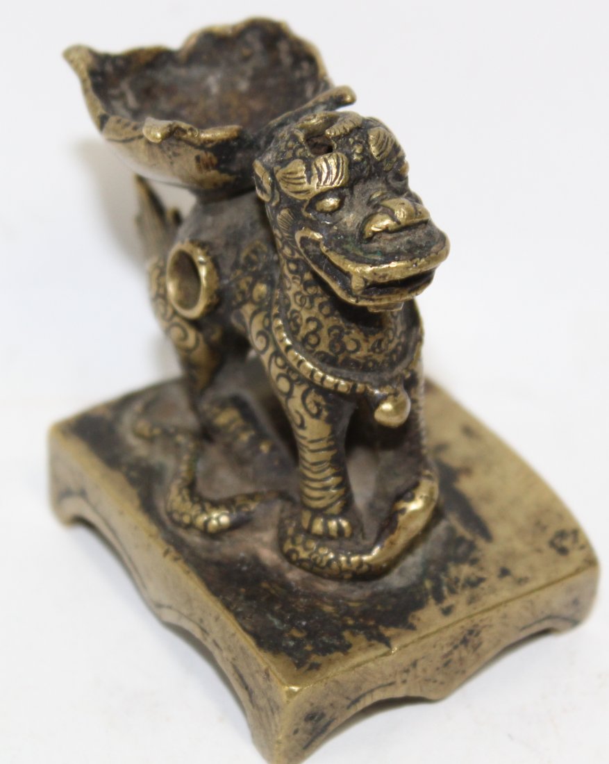 Himalayan Medieval Dragon Temple Lamp (1 of 4)
