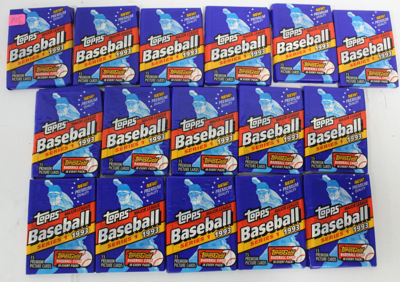 1993 Topps Baseball Card Packs Unopened (16) (1 of 1)