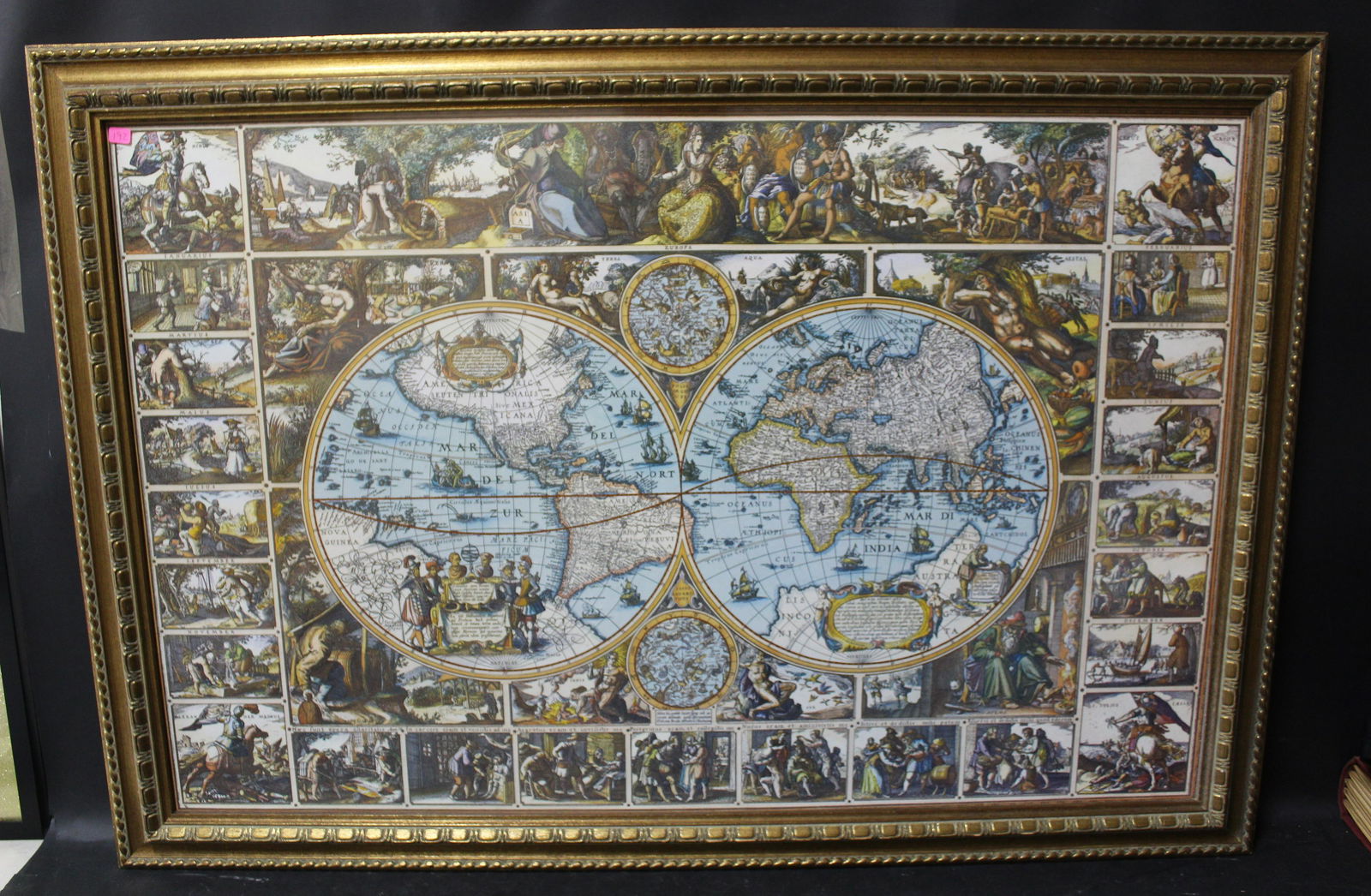 Vintage Framed Map (1 of 2)