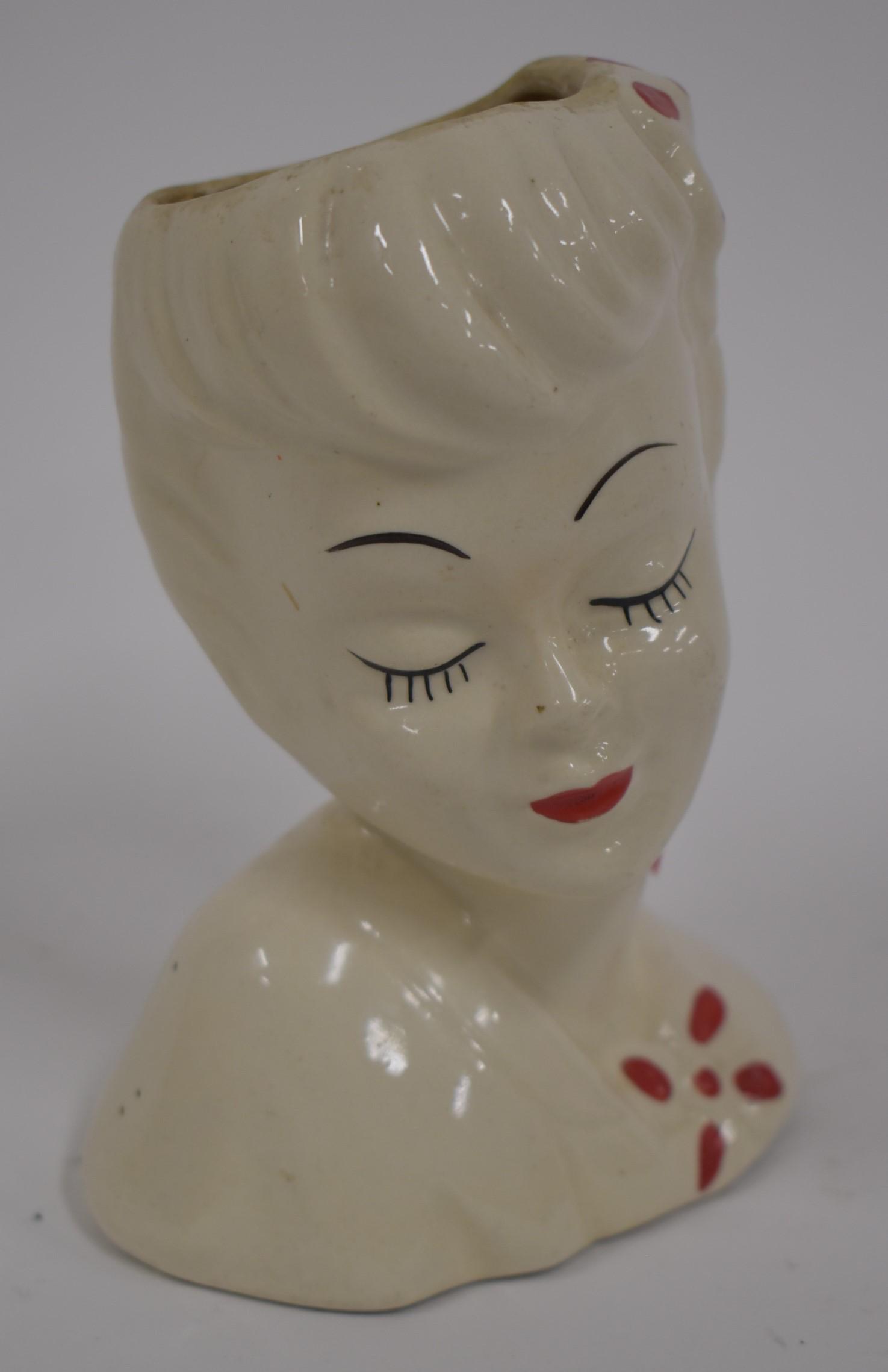 Vintage Figural Head Vase (1 of 3)
