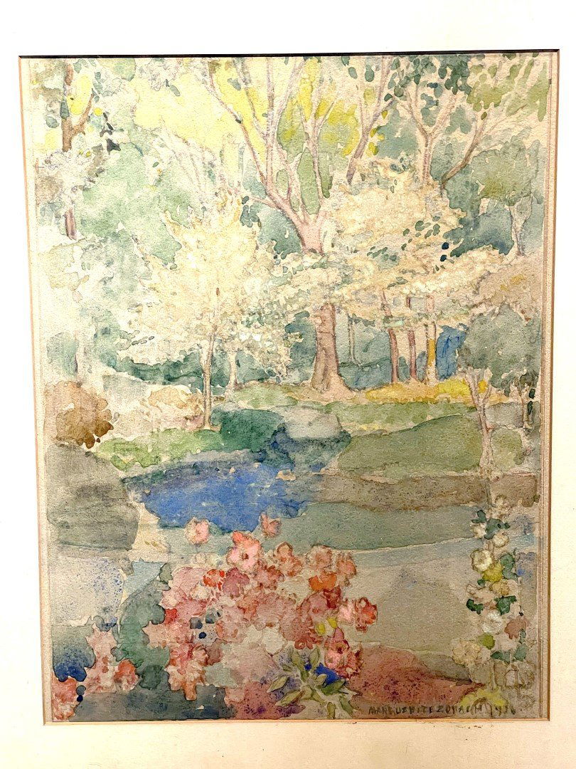 Marguerite Zorach(attr. to) 20thC. Watercolor Landscape (1 of 6)