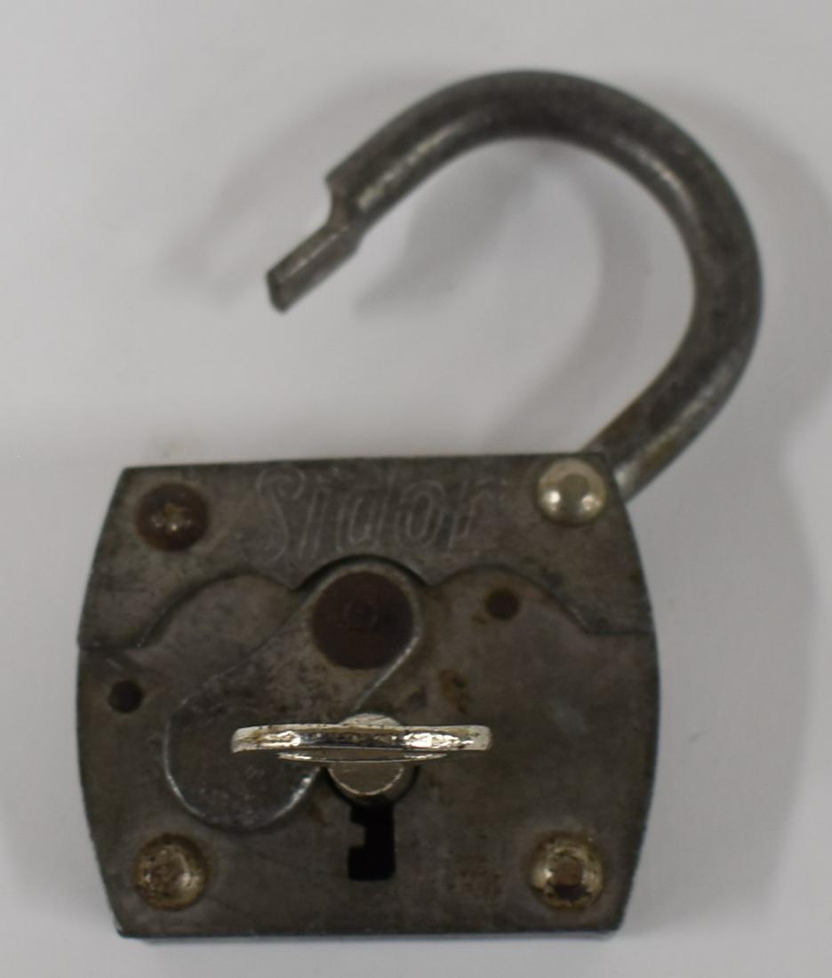 Antique Sidor German Padlock w/ Key (1 of 5)