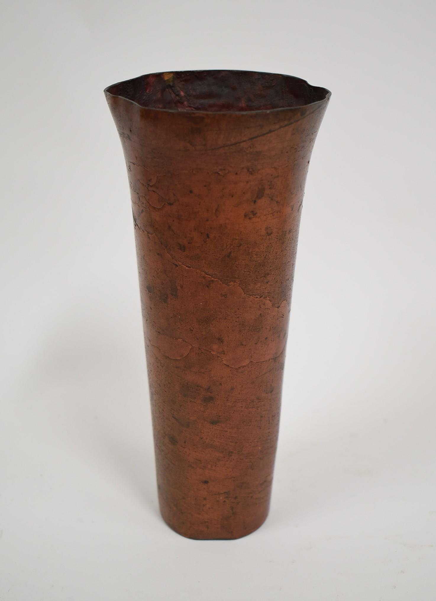 Arts & Crafts Copper Vase. (1 of 4)