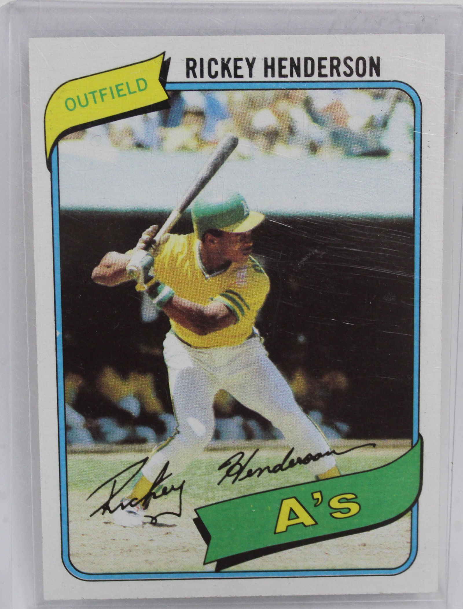 1981 Topps Rickey Henderson Rookie Card (1 of 2)