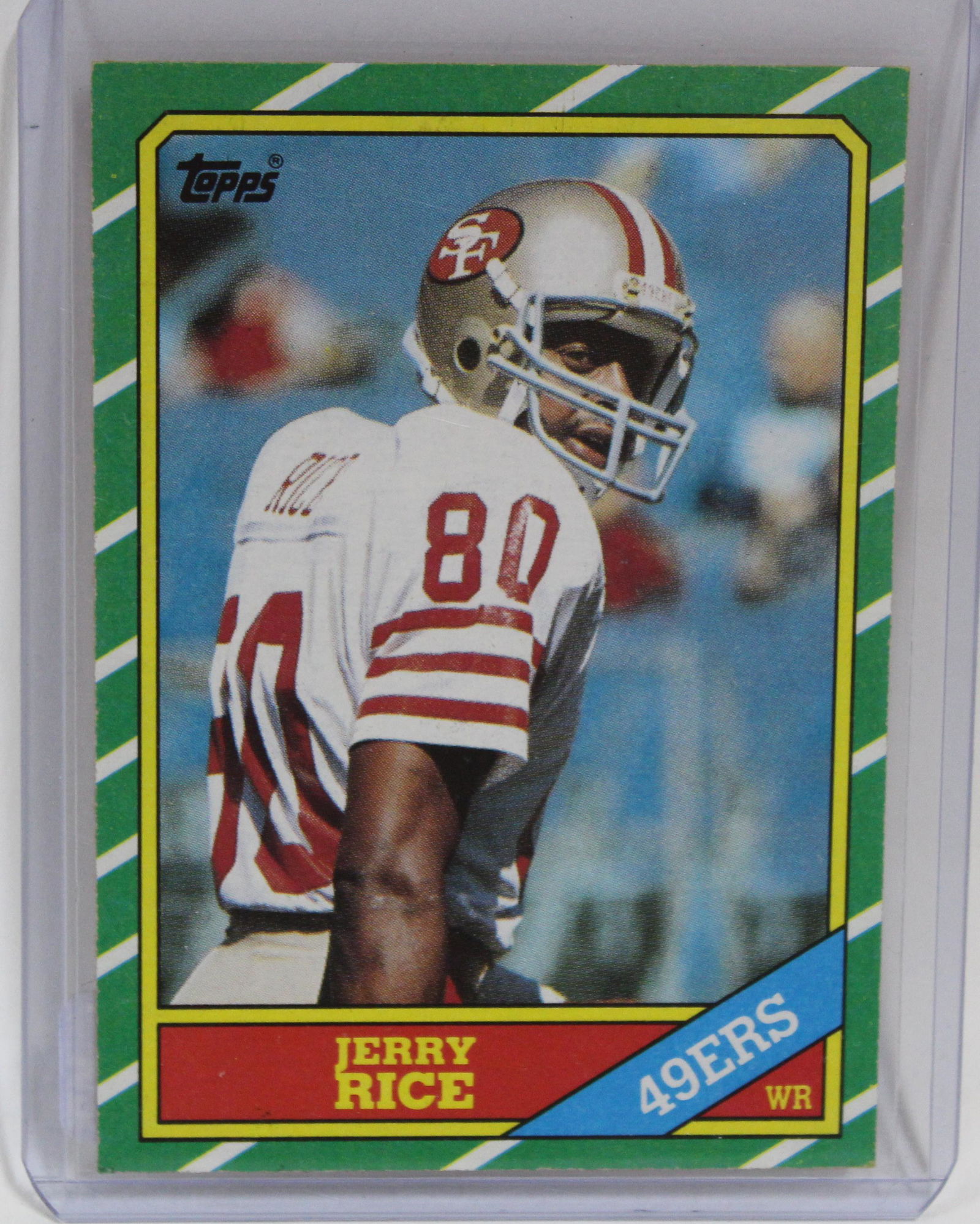 1986 Topps Jerry Rice Rookie Card (1 of 2)
