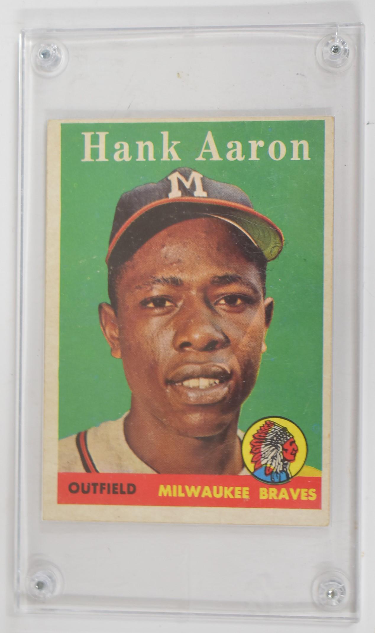 1958 Topps Hank Aaron Card (1 of 2)