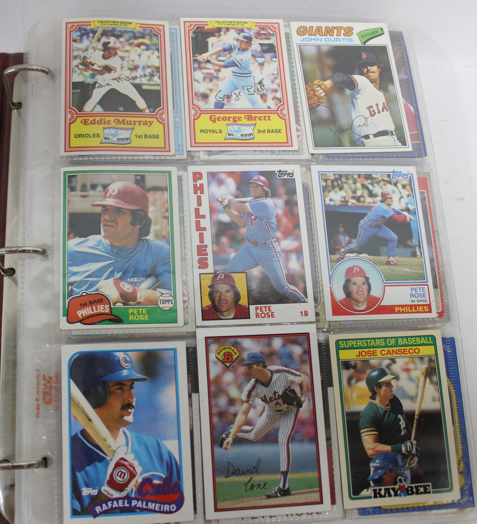 Baseball Card Binder. Various Years & Brands. (400+)