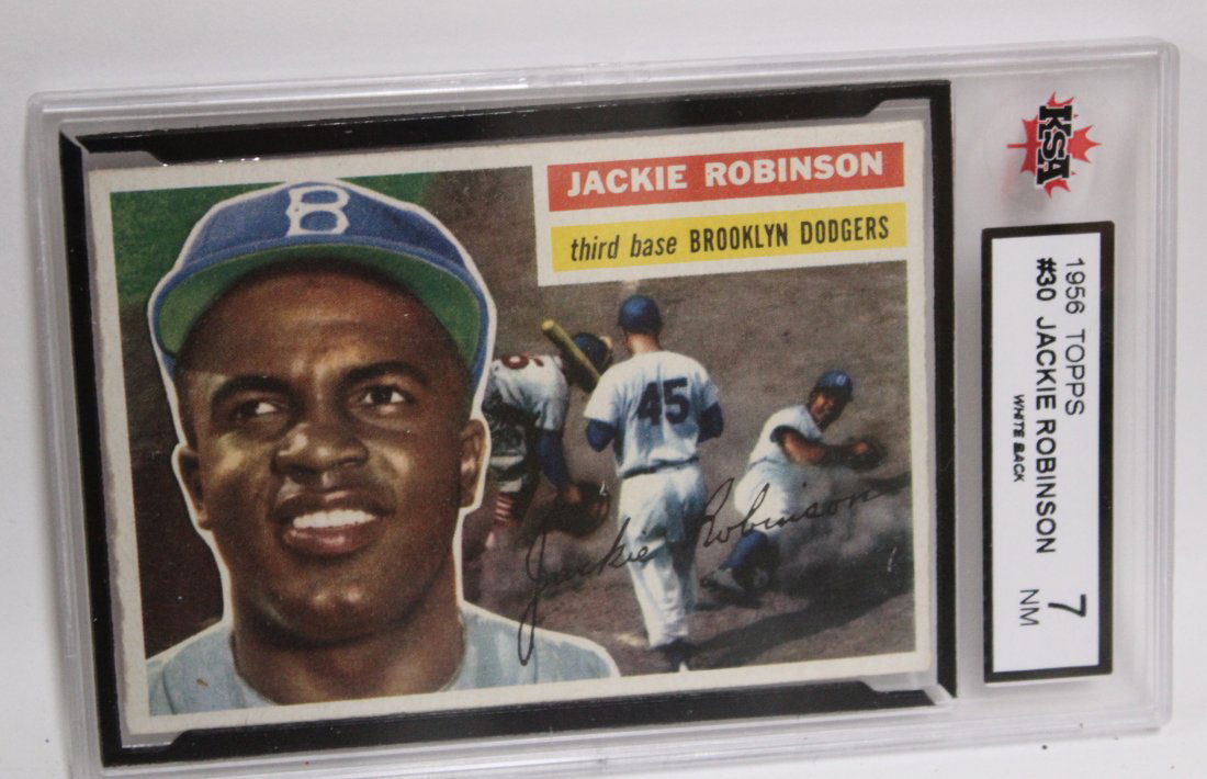 1956 Topps Jackie Robinson Graded (1 of 5)