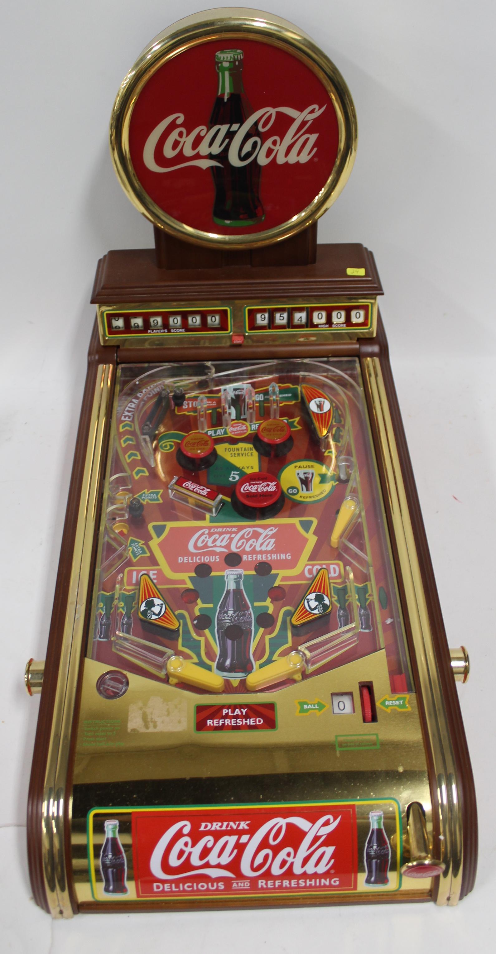 Coca Cola Collector's Pinball Machine